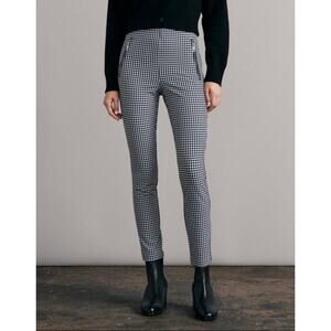 Rag & Bone Gingham Skinny Pants Black White Check Minimalist Size 0